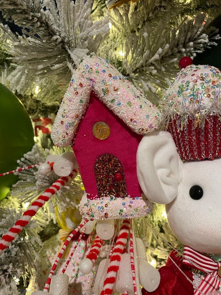 6" Candy house hot pink
