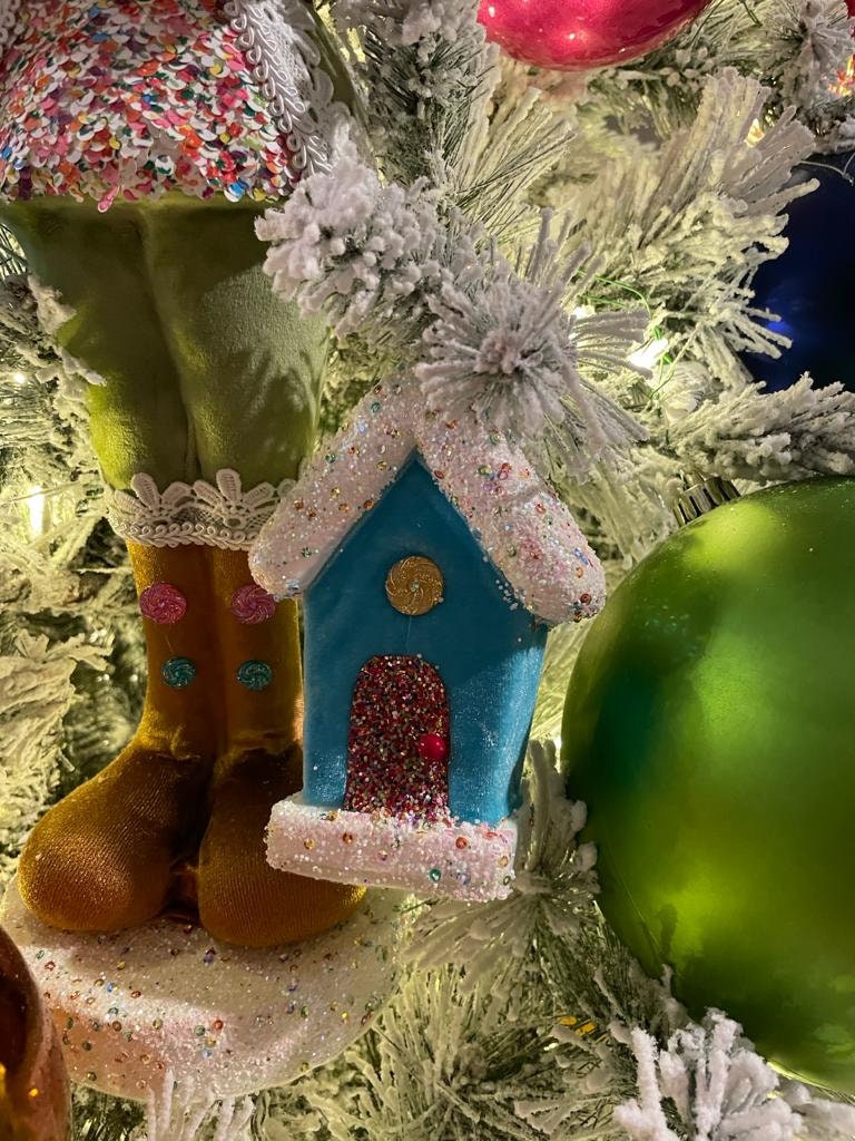 6" Candy house blue