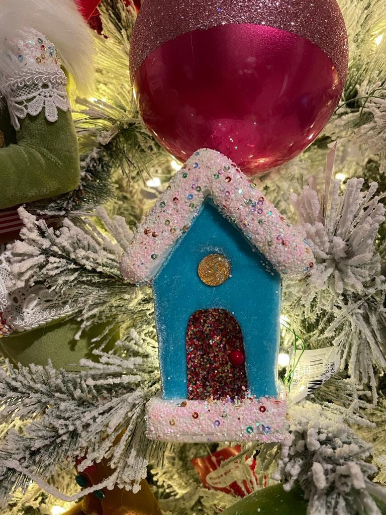 6" Candy house blue