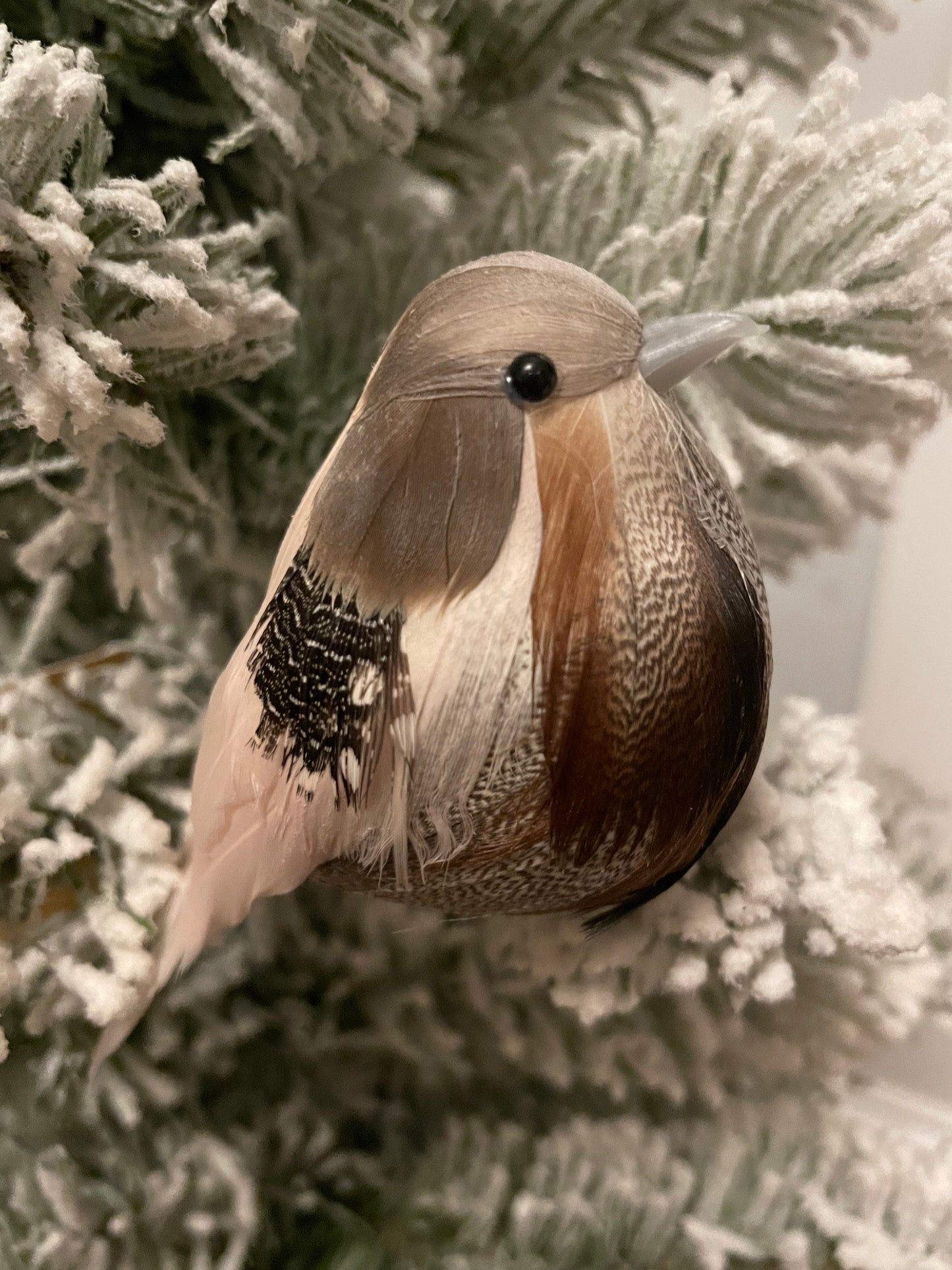 4” Pair of bird ornaments.