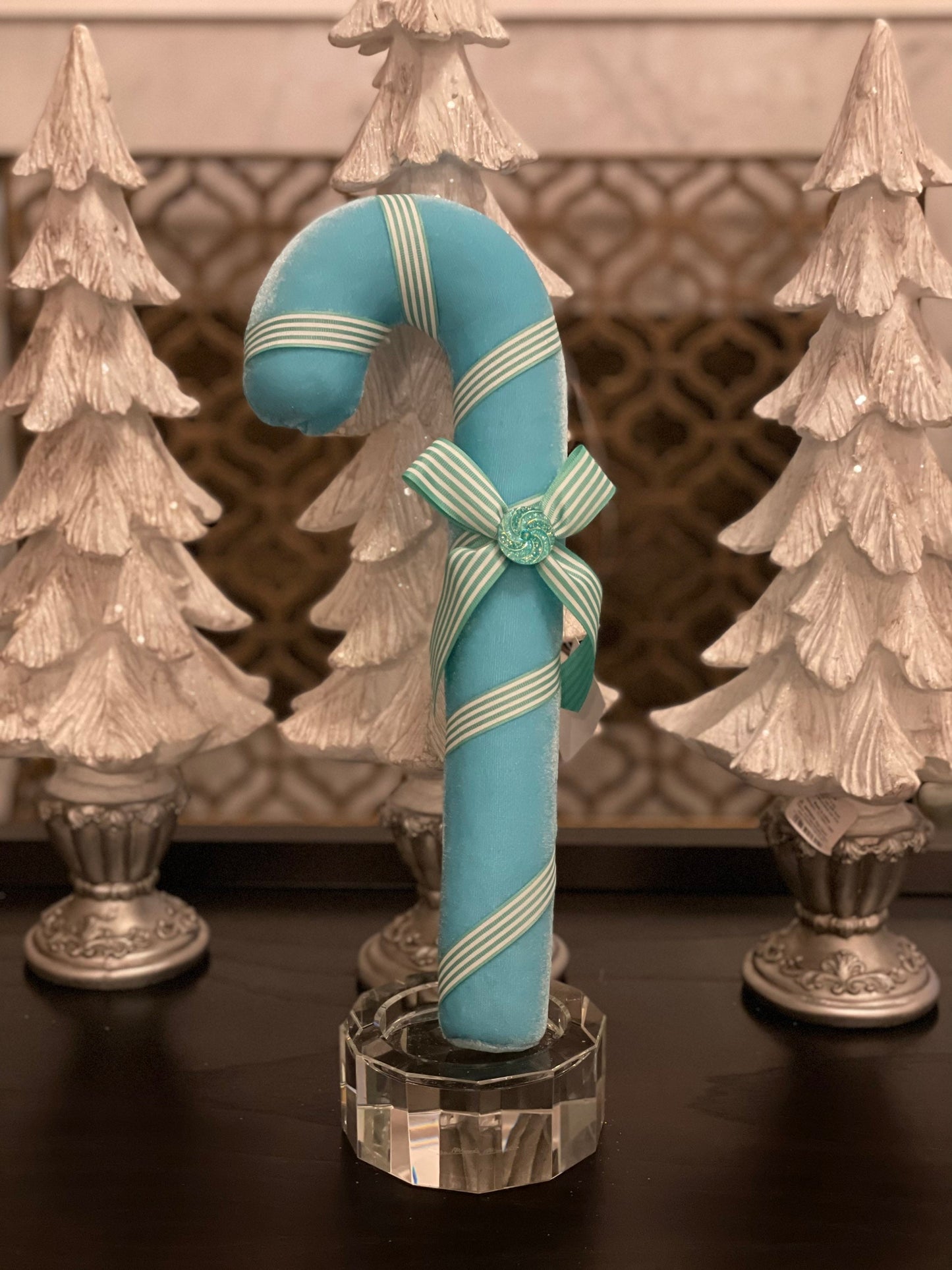 14" Candycane blue. Christmas. Candy theme.*