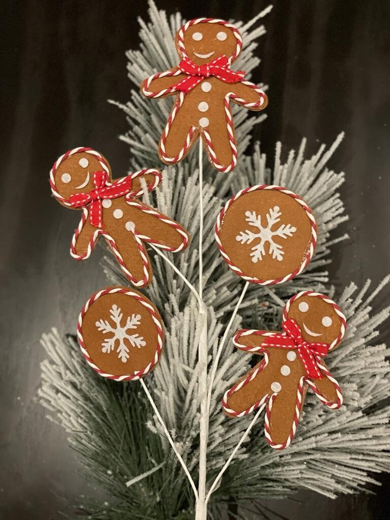 27" Gingerbread spray