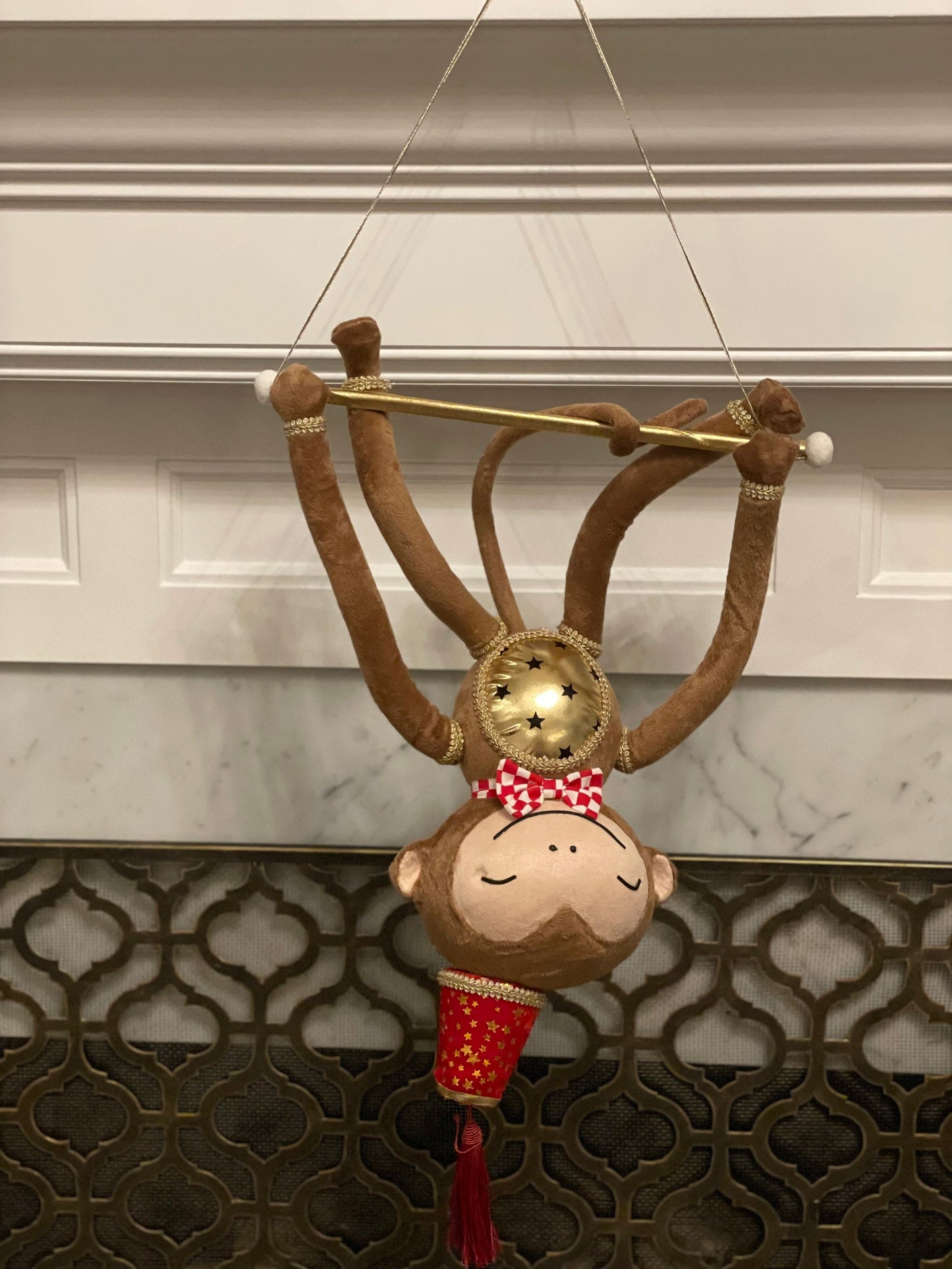 24"x13"Monkey upsidedown ornament