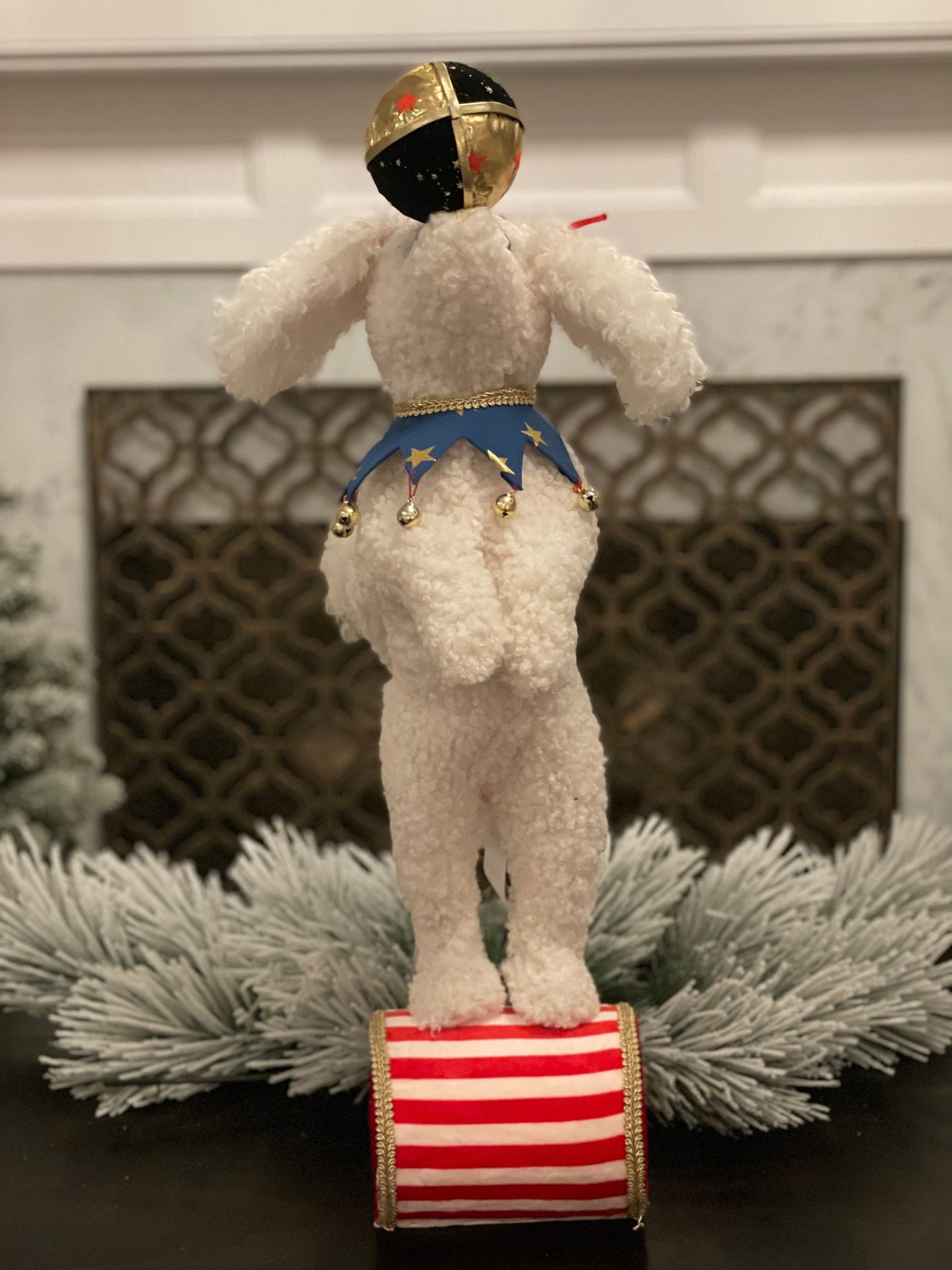 26" dog tabletop. Circus. Christmas. Party animal.