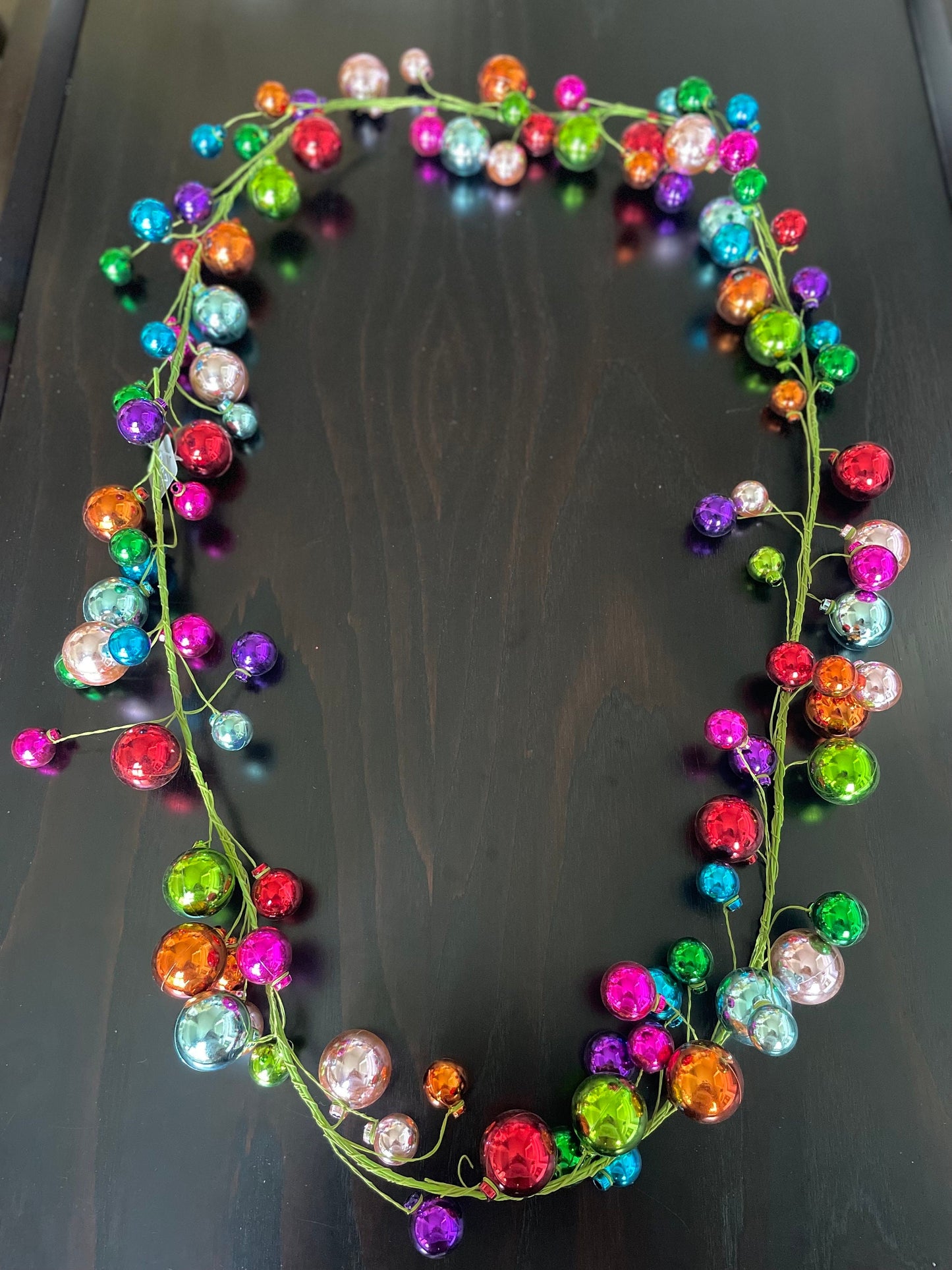 6’ Multicolor ball garland