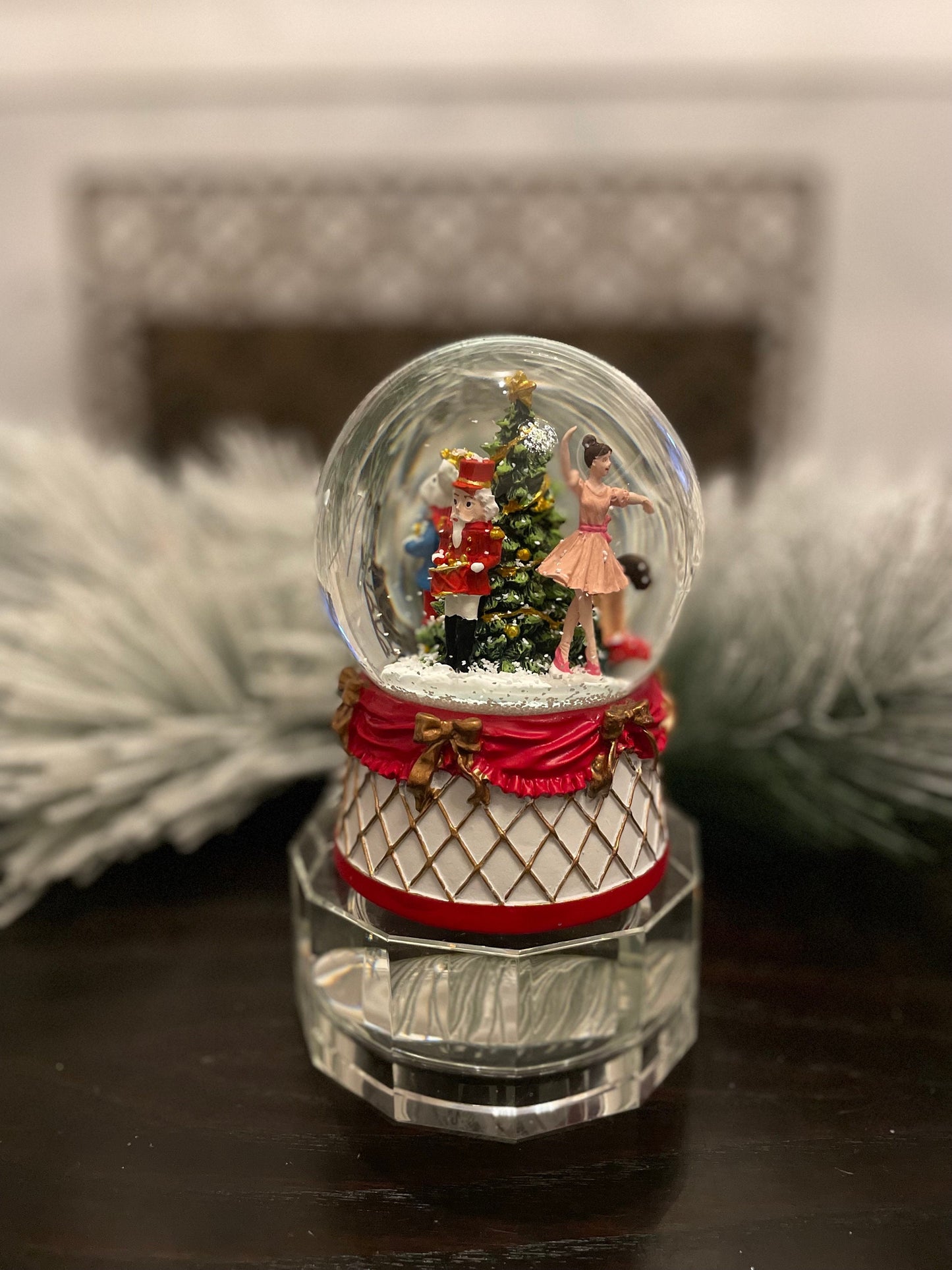 6"H Nutcracker water globe.