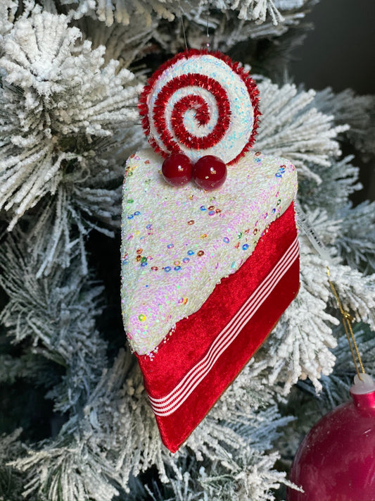 Cake slice 6 inches in red*