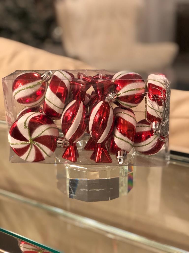 3-4" candy ornament box of 12