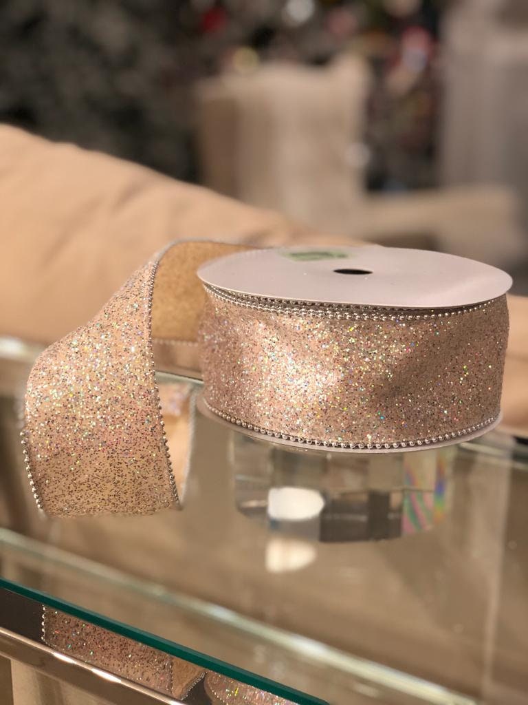 2.5"x10 yard beaded edge glitter*