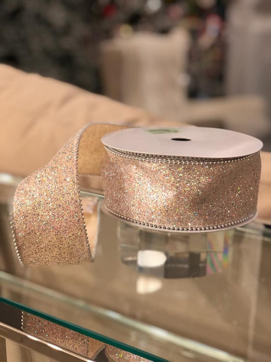 2.5"x10 yard beaded edge glitter*