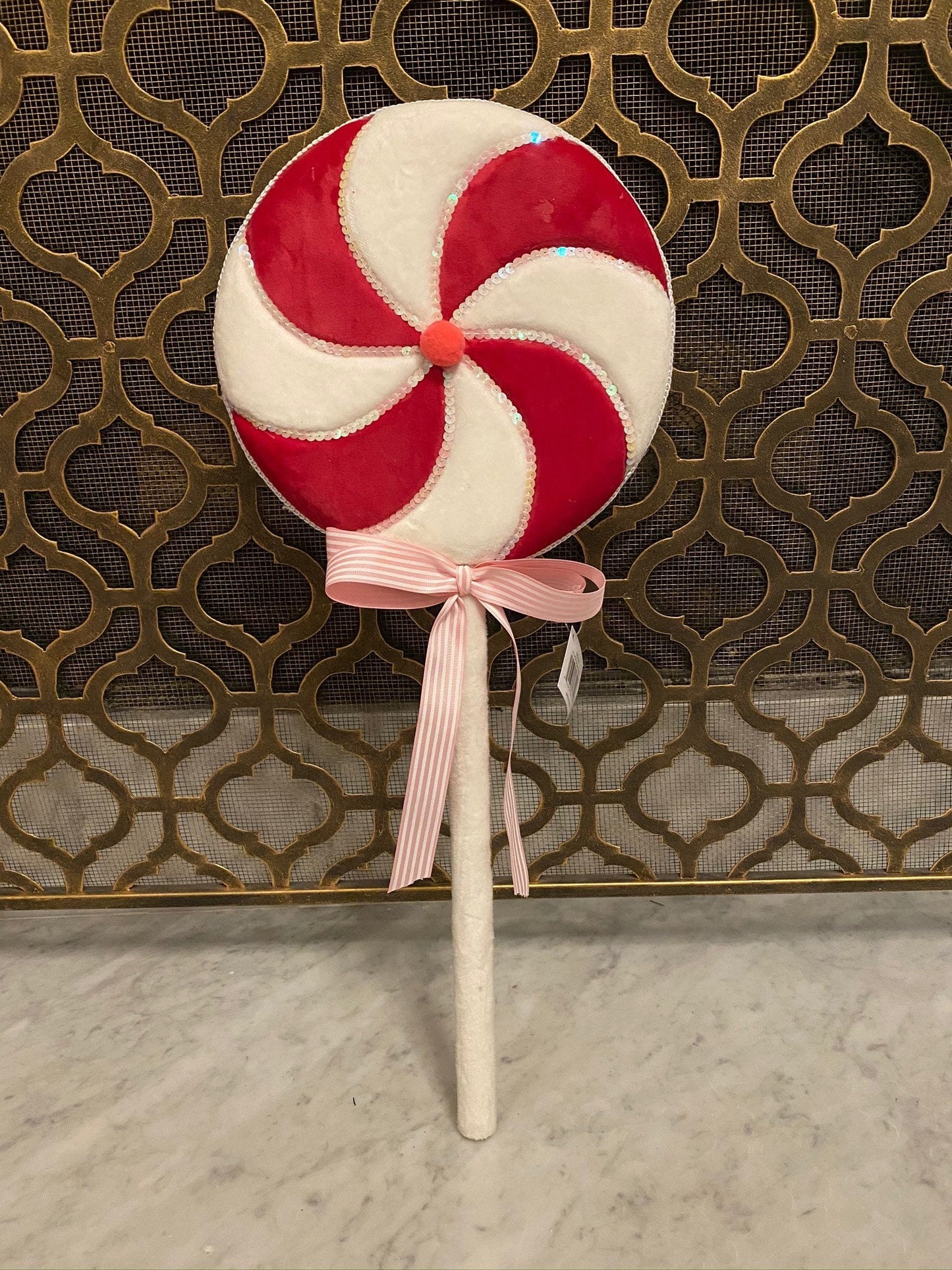 Turquoise or red lollipop 26 tall and 10” diameter*