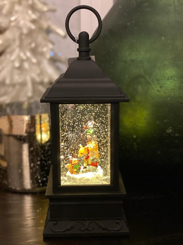 9.5" forest friends lighted water lantern*