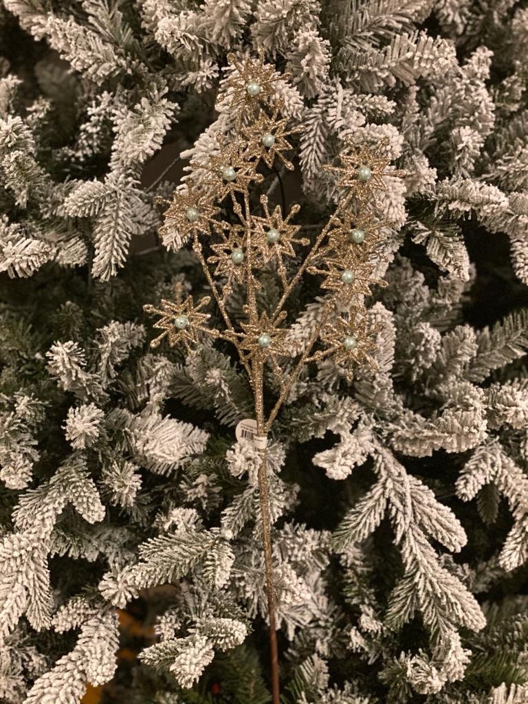 27" glitter pearl star spray