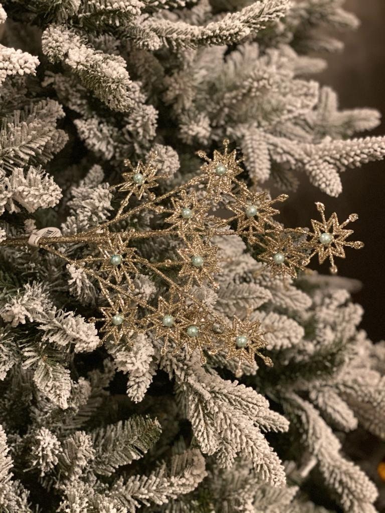 27" glitter pearl star spray