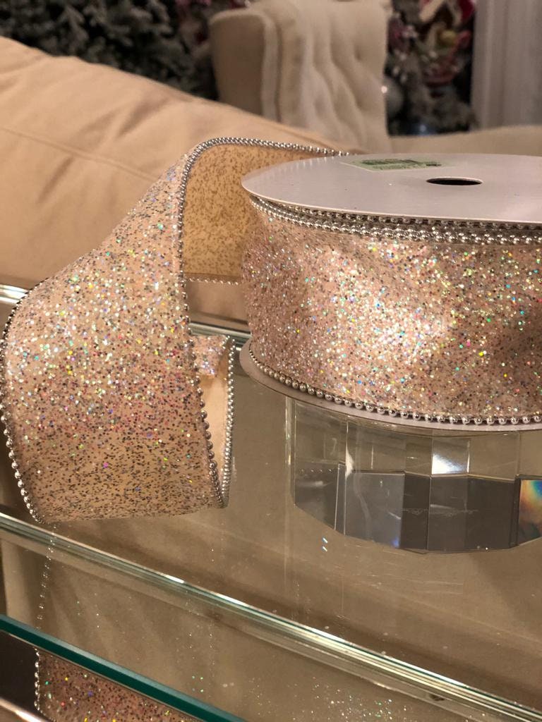 2.5"x10 yard beaded edge glitter*