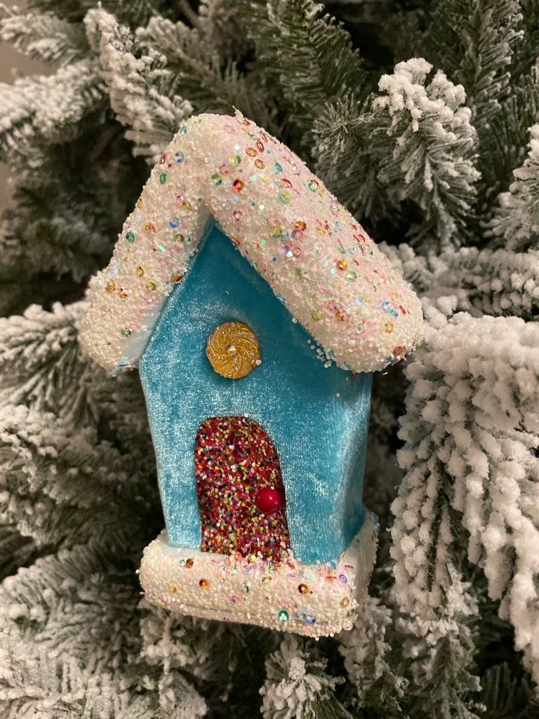 6" Candy house blue