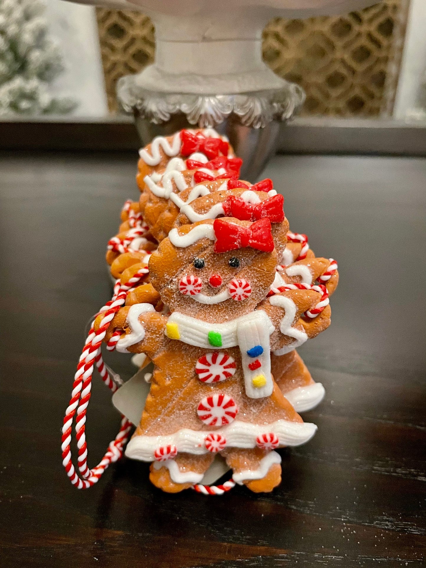 3.5 ft Gingerbread garland. Candy theme. Christmas.*