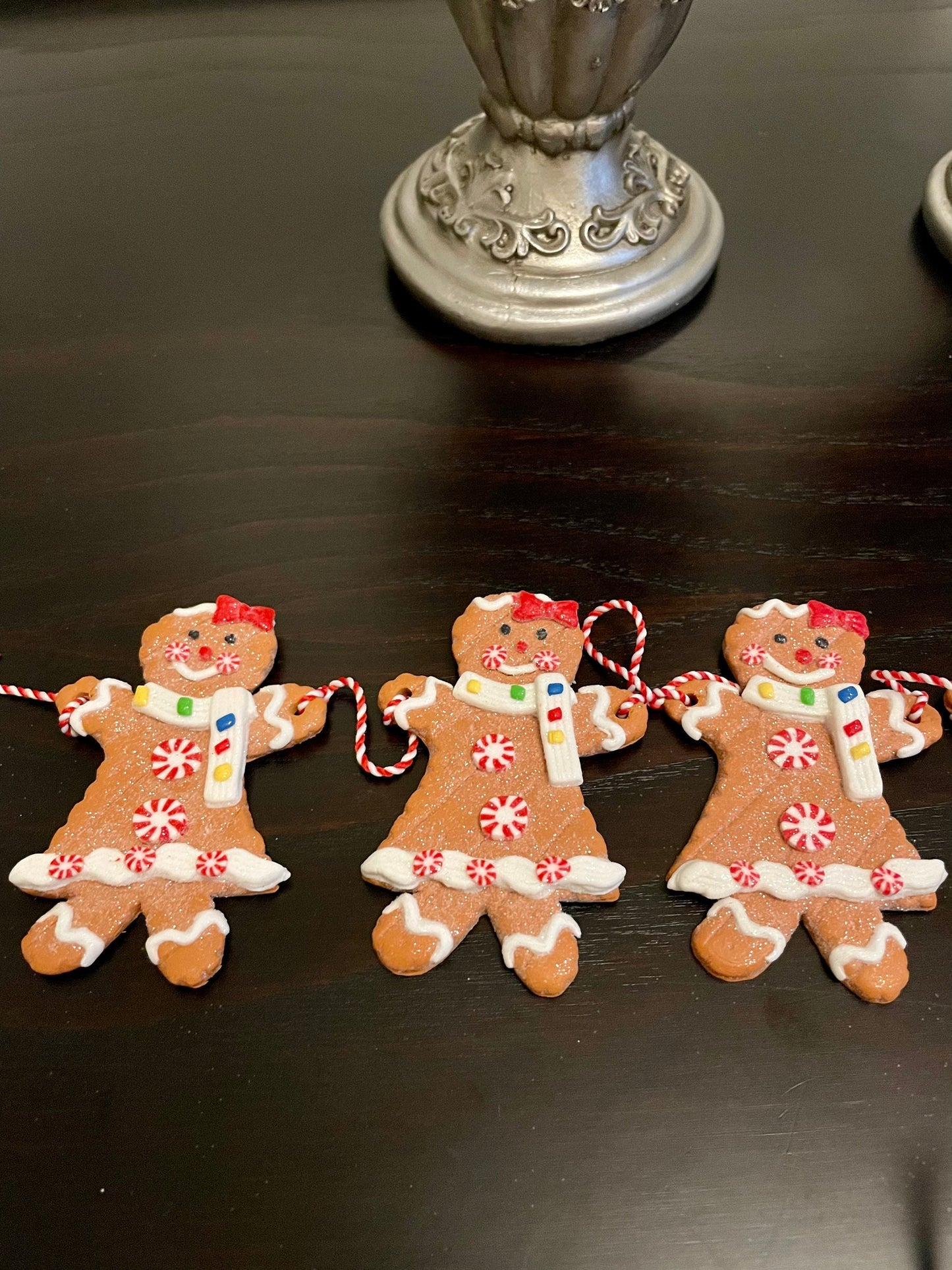 3.5 ft Gingerbread garland. Candy theme. Christmas.*