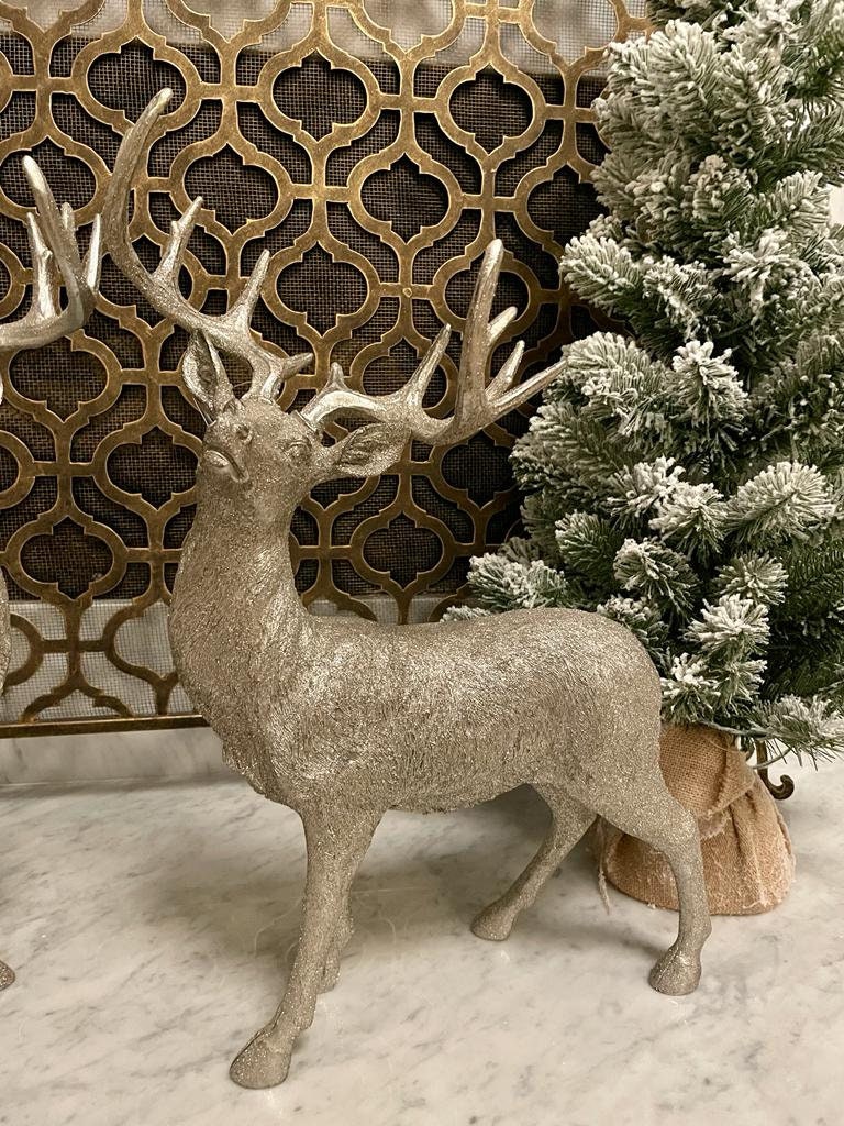 20.5" Deer silver. Tabletop. Display.