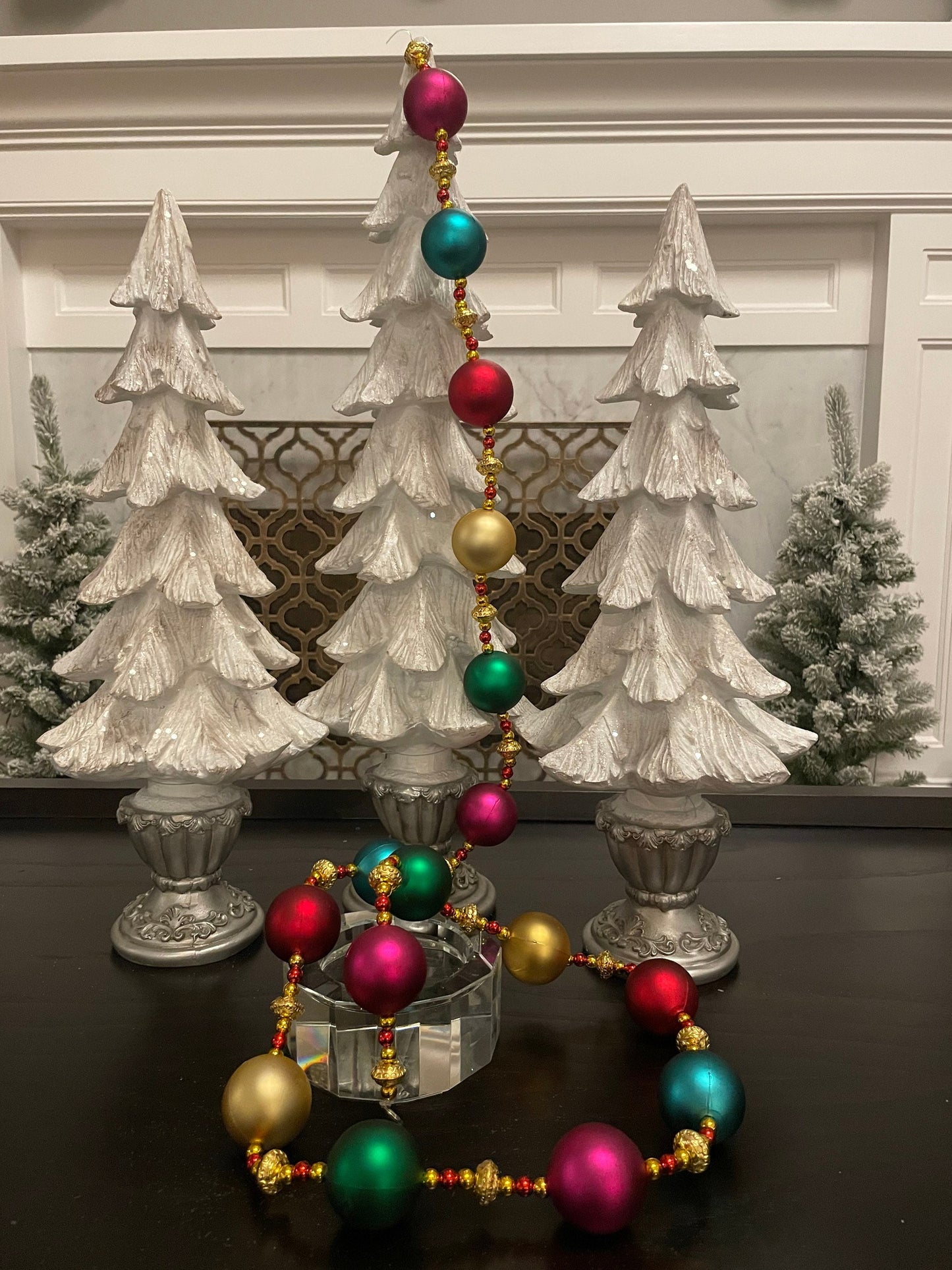 5 ft winterluxe ball multicolor garland. Christmas. Party. Candy.