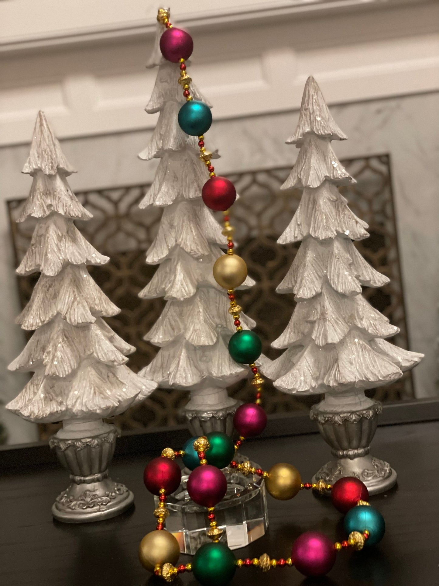 5 ft winterluxe ball multicolor garland. Christmas. Party. Candy.
