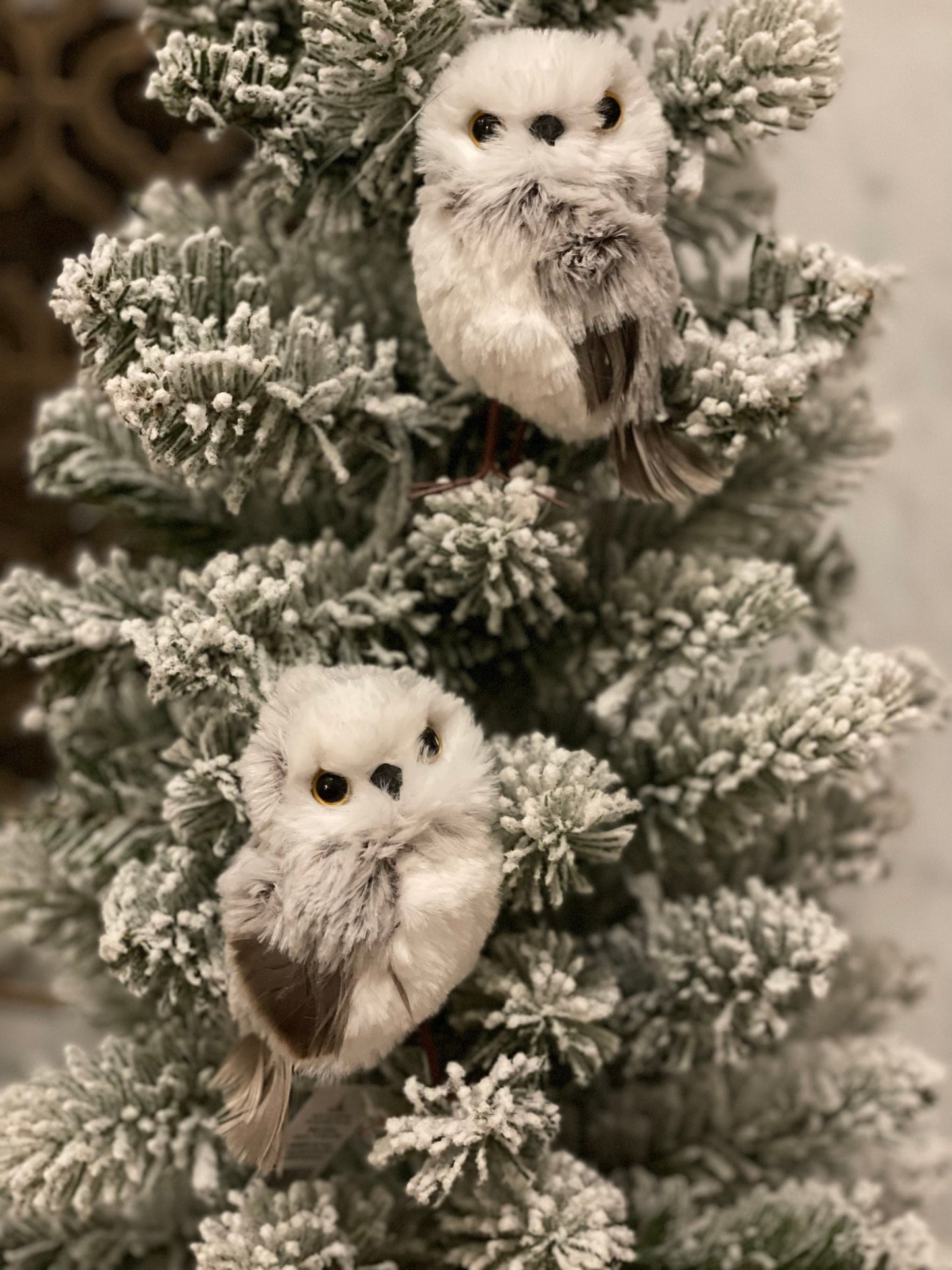 4.75” Owl ornament. Set of 3.*