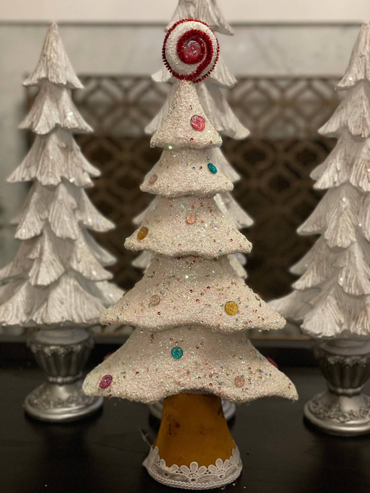 16” Confetti candy tree. Christmas. Lightweight. Only one tree.