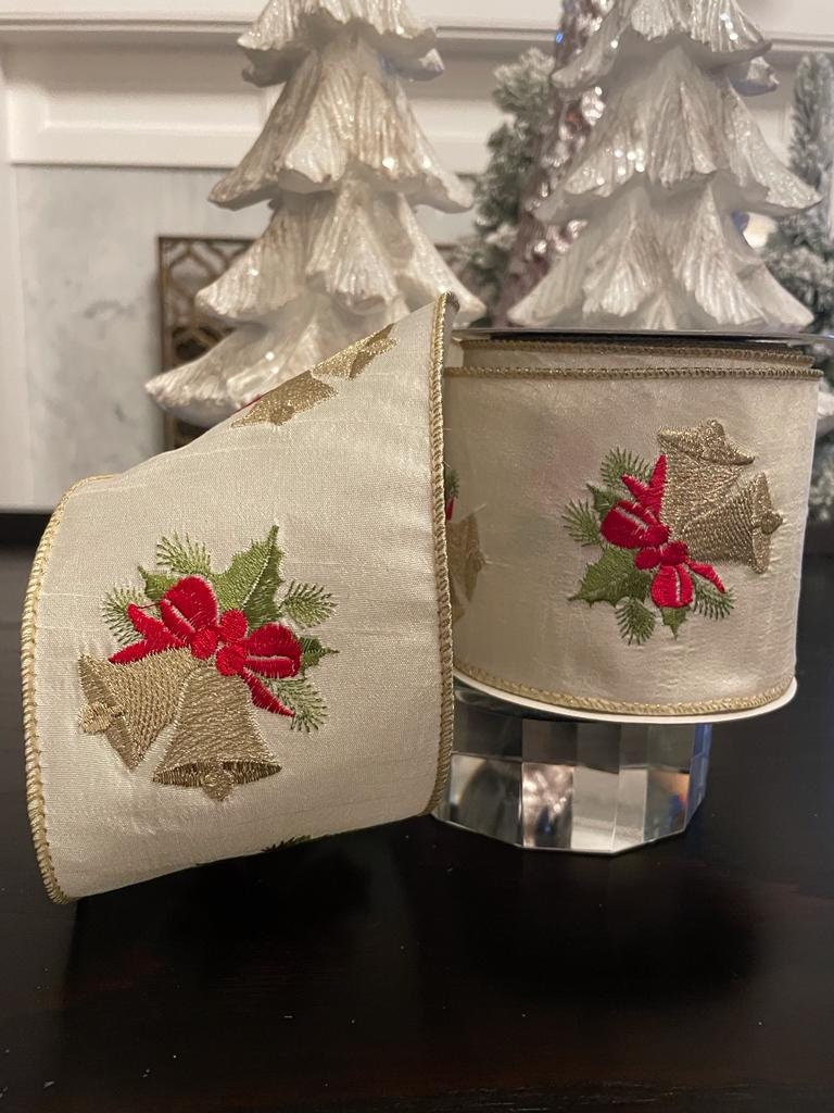4" Bell wired ribbon*