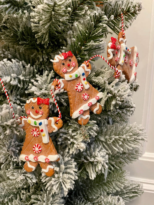3.5 ft Gingerbread garland. Candy theme. Christmas.*