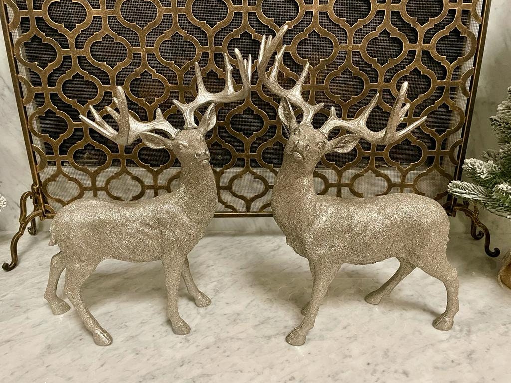 20.5" Deer silver. Tabletop. Display.