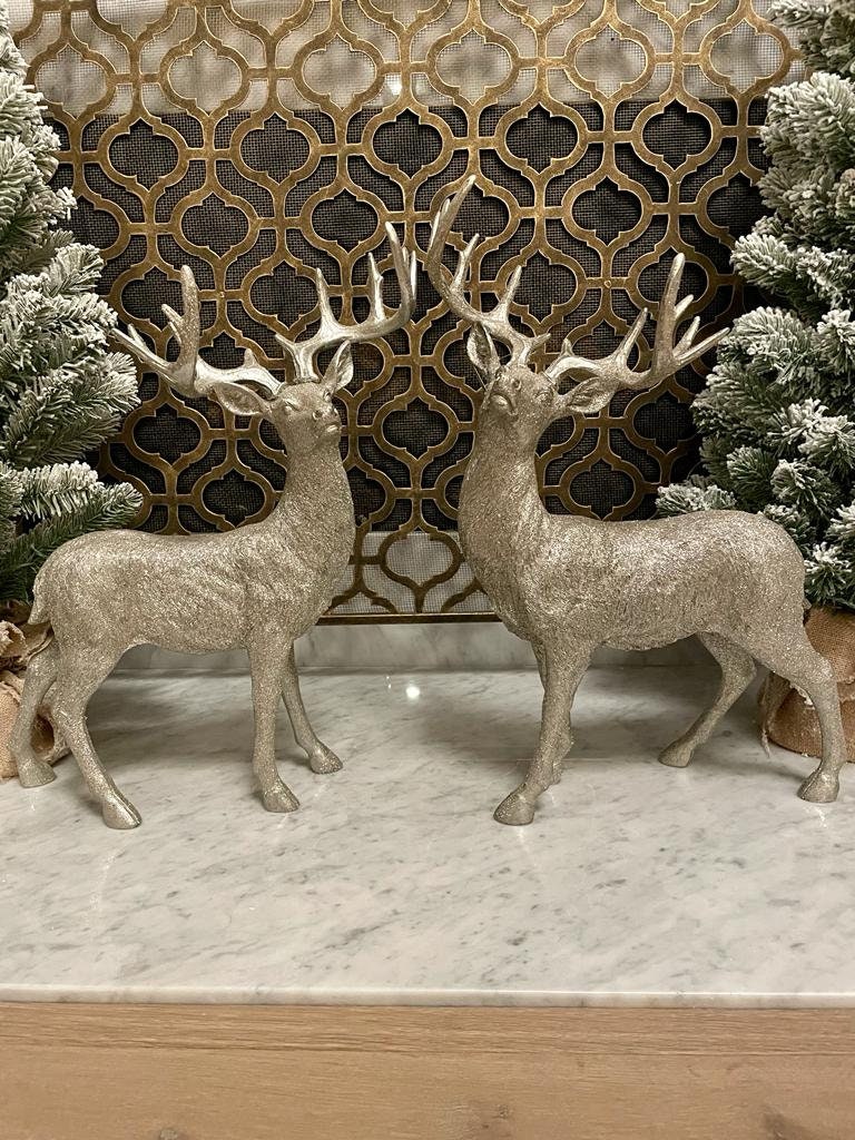 20.5" Deer silver. Tabletop. Display.