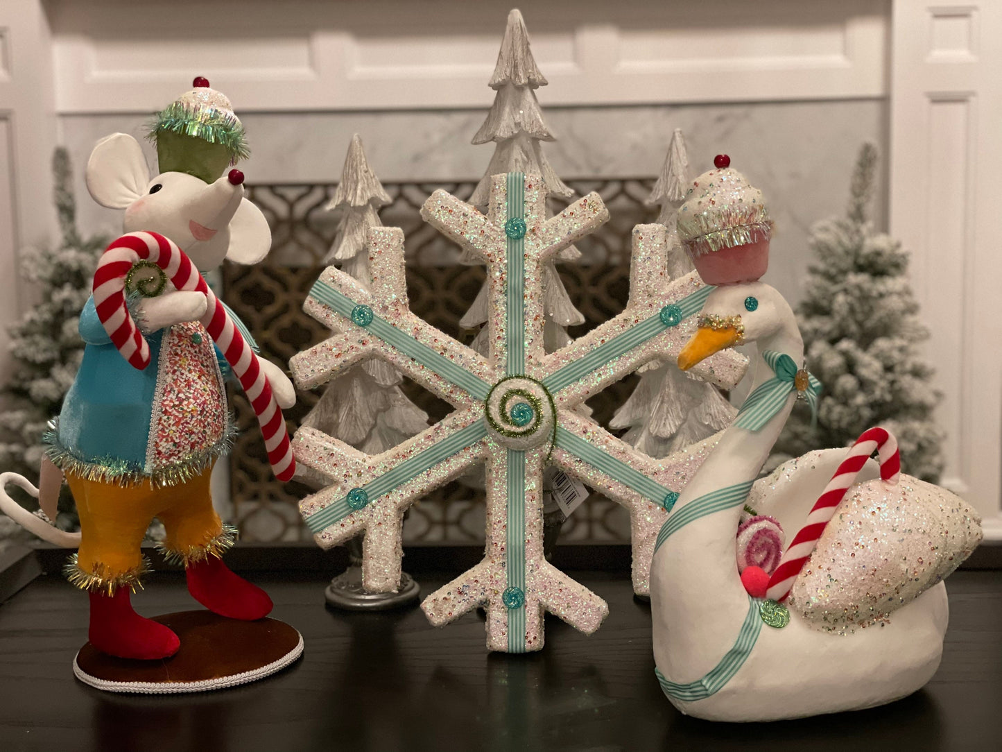 18” Candy sprinkles snowflake ornament.