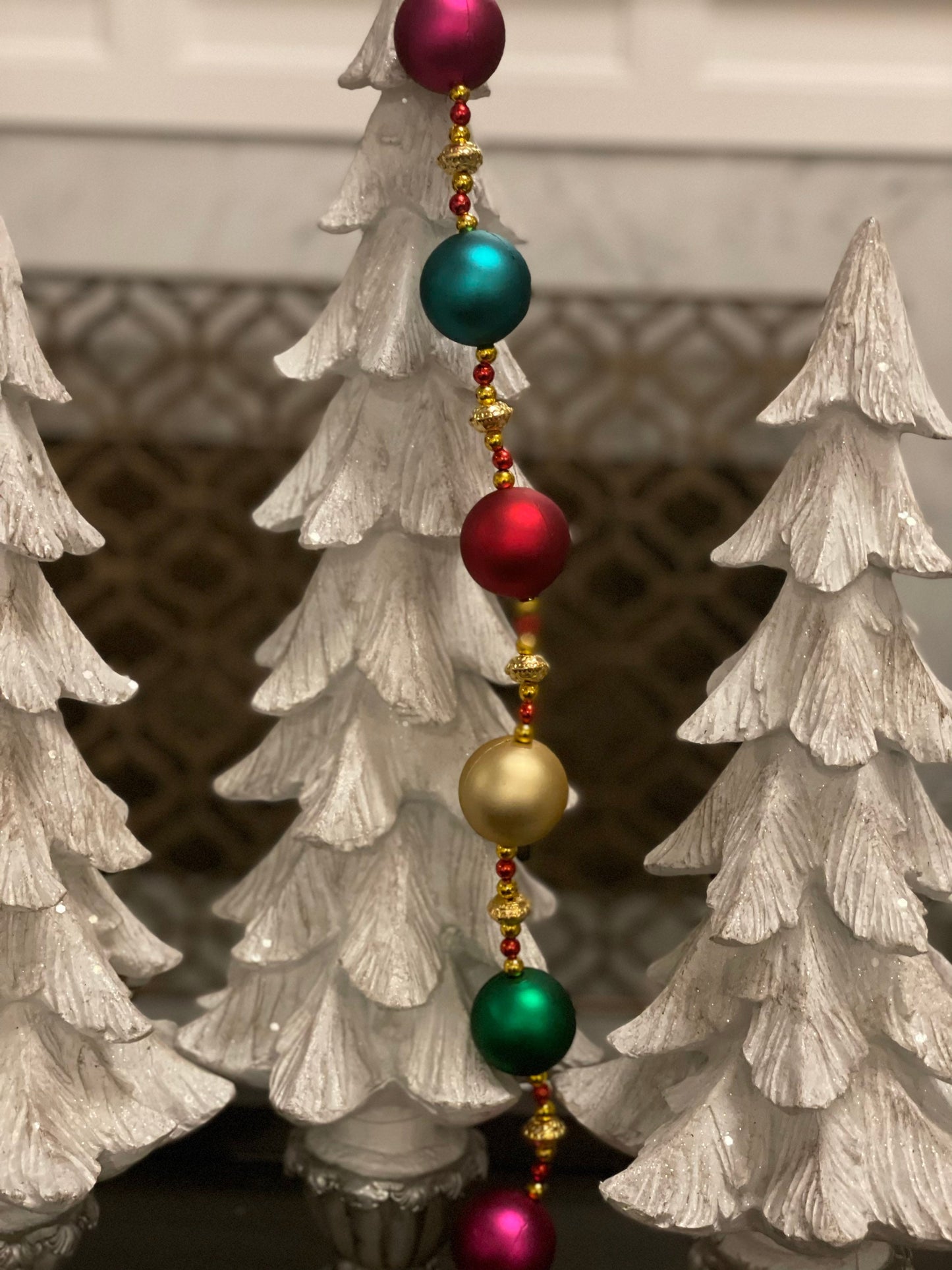 5 ft winterluxe ball multicolor garland. Christmas. Party. Candy.