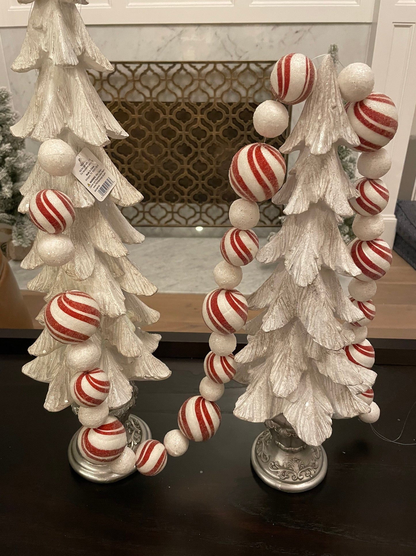 4’ Peppermint candy garland*