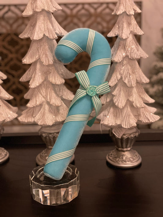 14" Candycane blue. Christmas. Candy theme.*