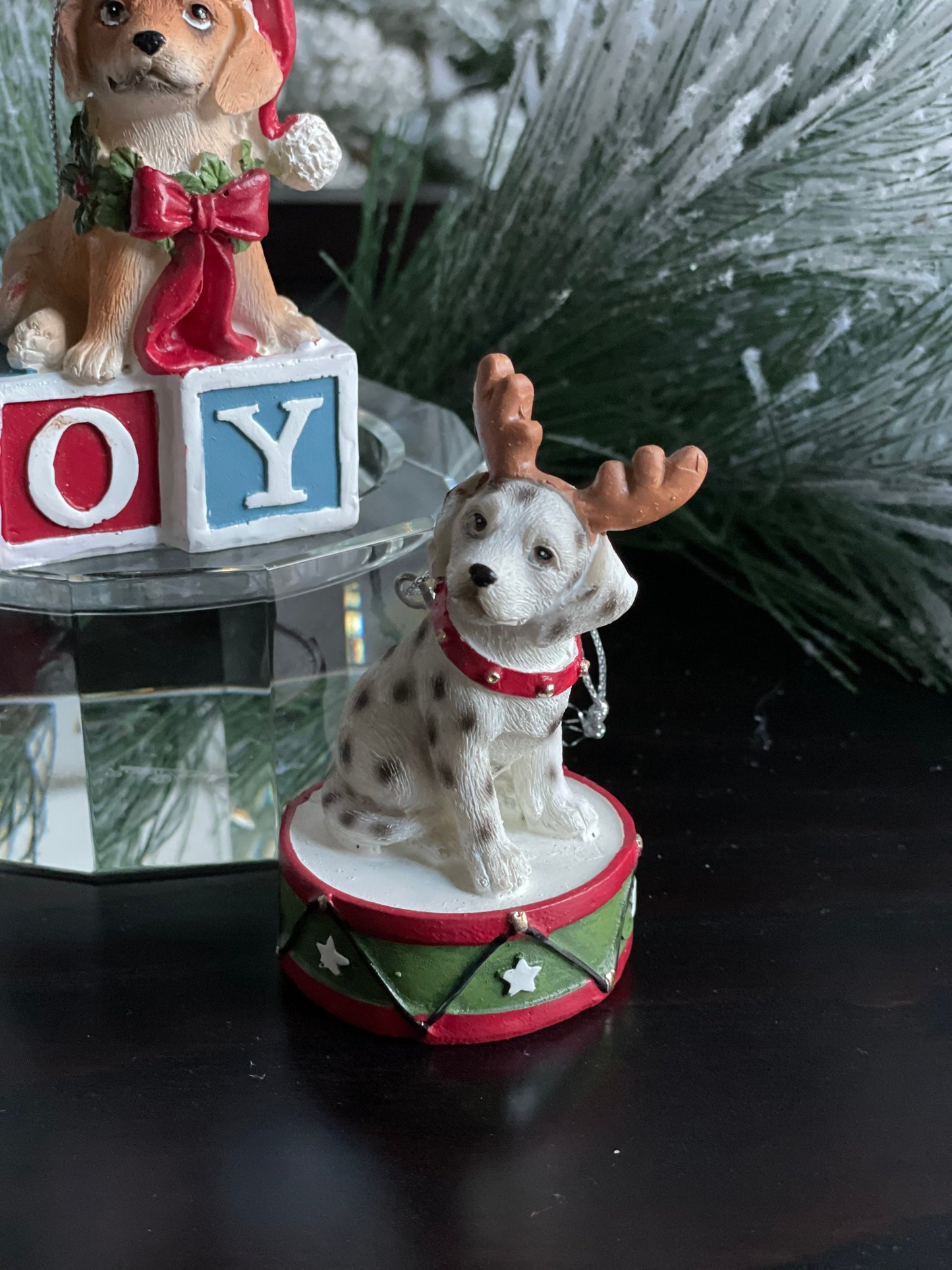 3.5” christmas dog ornament. Assortment of 3.