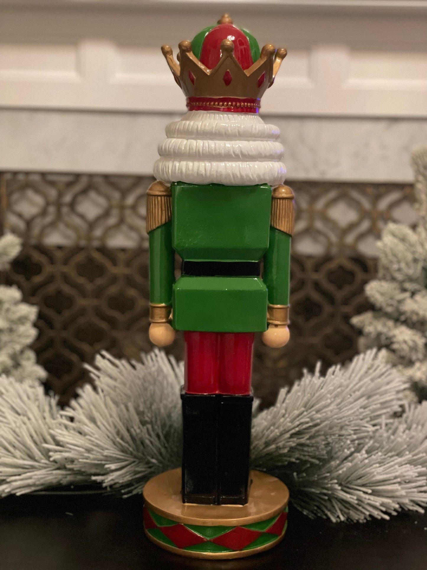 24” Nutcracker resin led royal nutcracker.