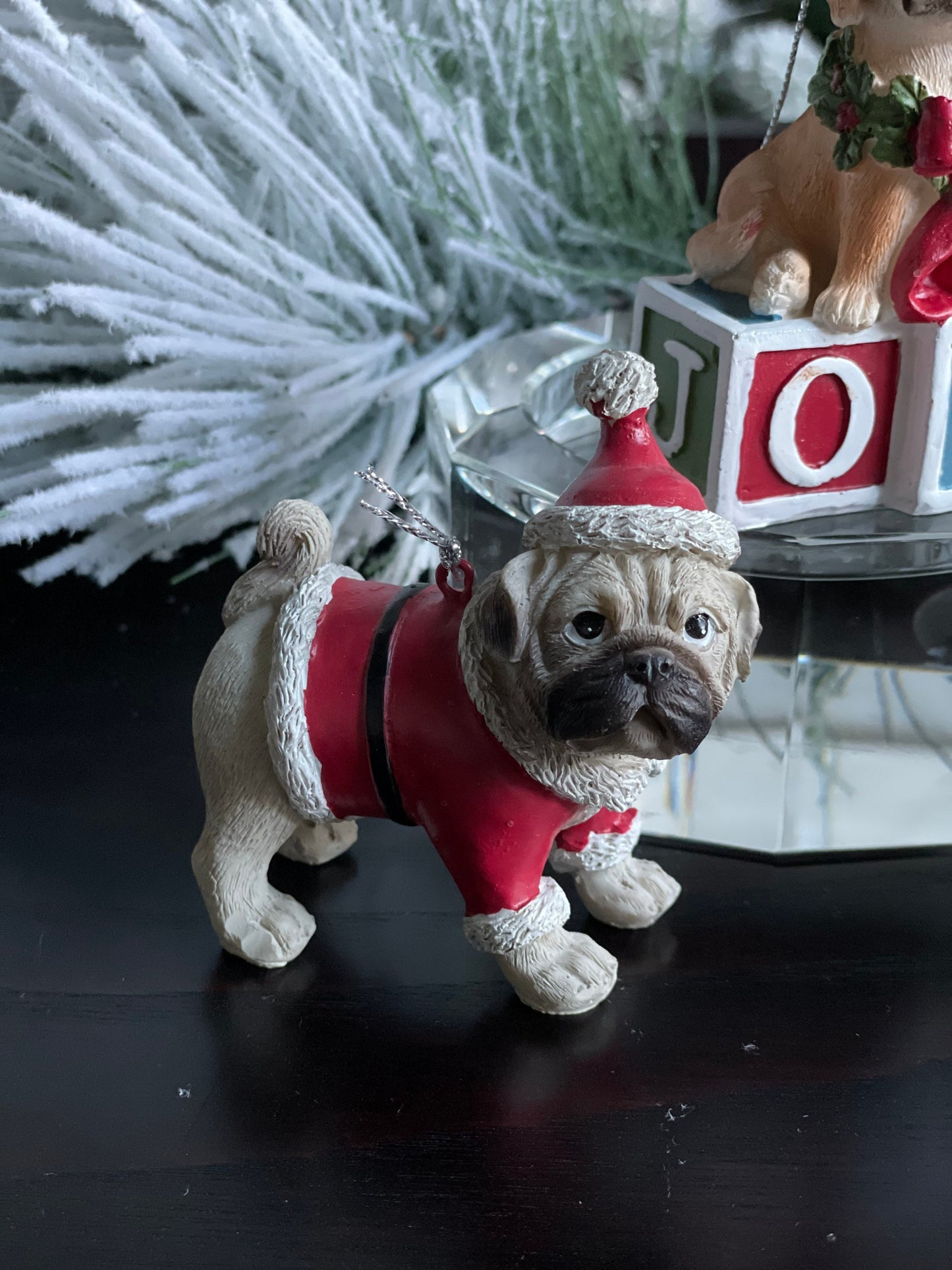 3.5” christmas dog ornament. Assortment of 3.