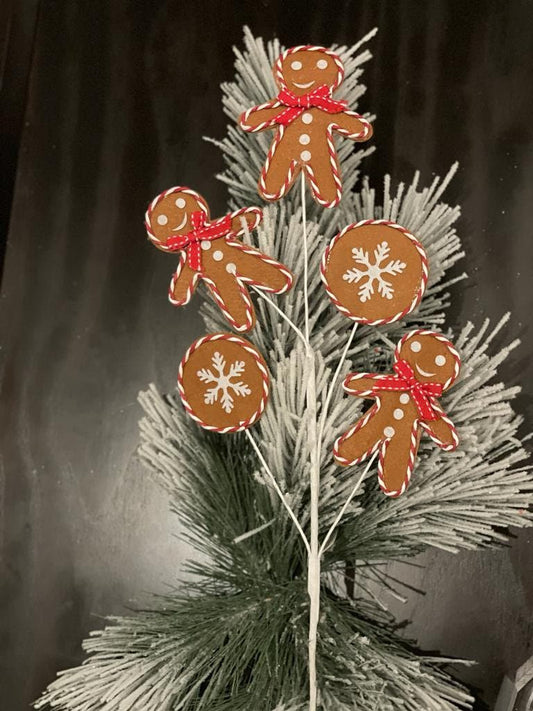 27" Gingerbread spray
