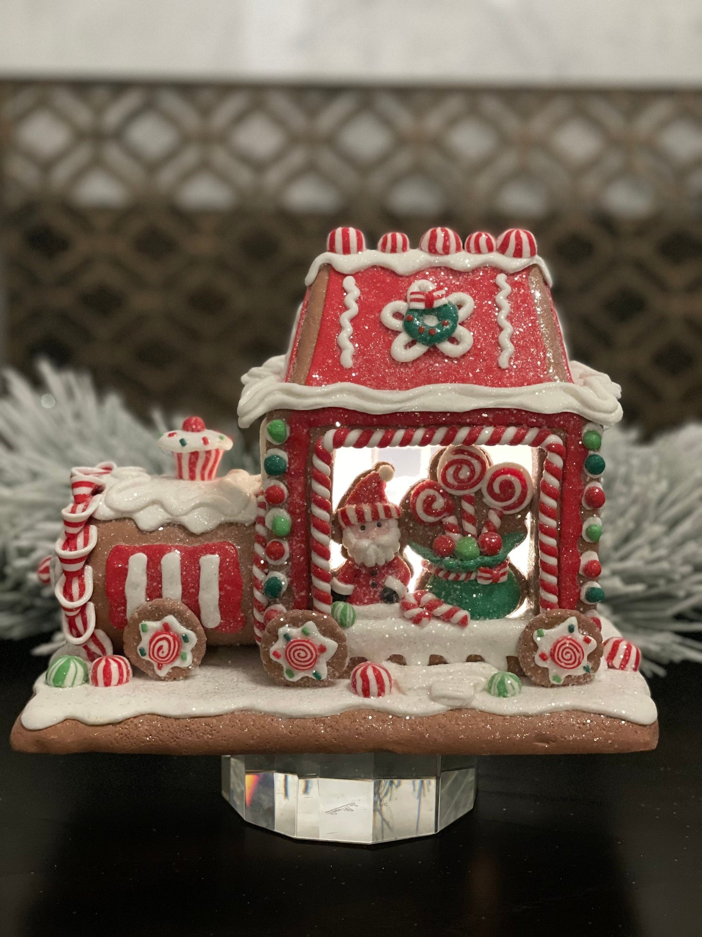 10.5"Gingerbread train.