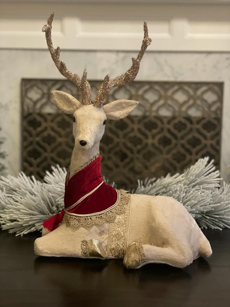 21" Santa's Reindeer Sitting