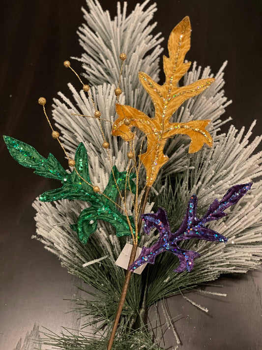 leaf multicolor. Mardi Gras