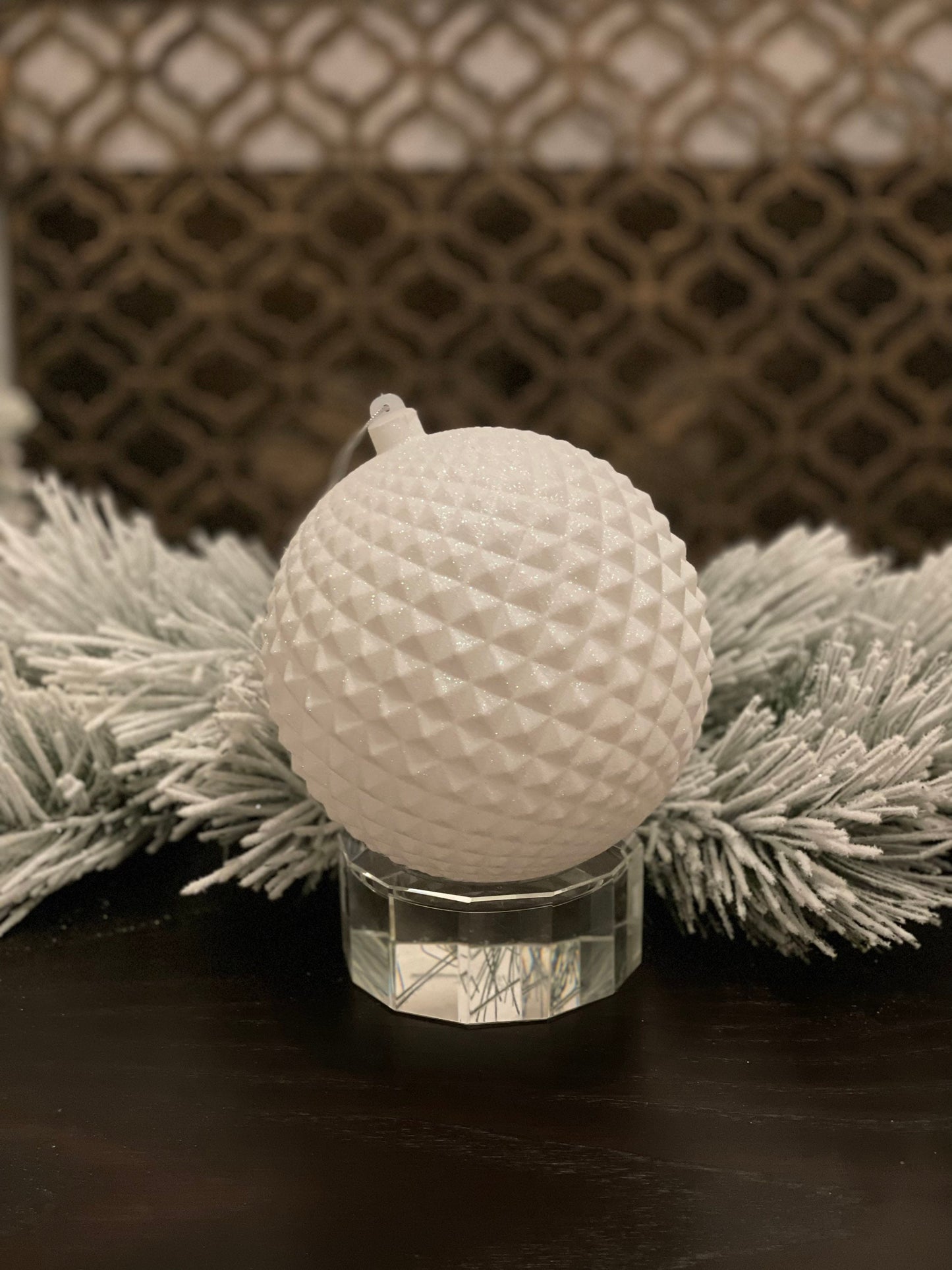 170 mm Ball durian glitter white