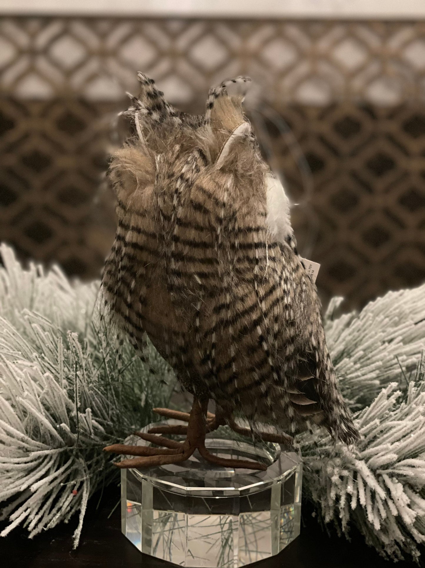 8.5” x 6” owl ornament. Beautiful.