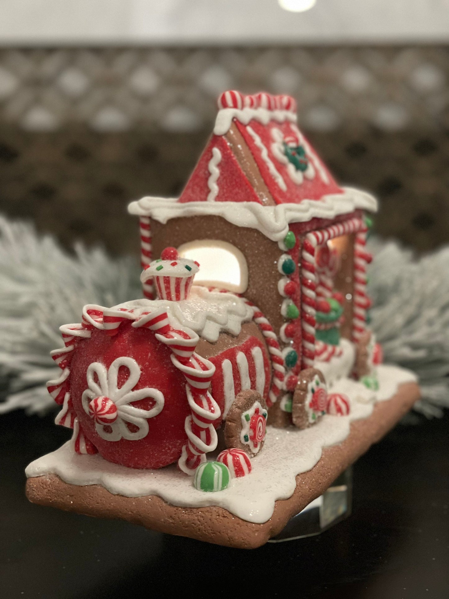 10.5"Gingerbread train.