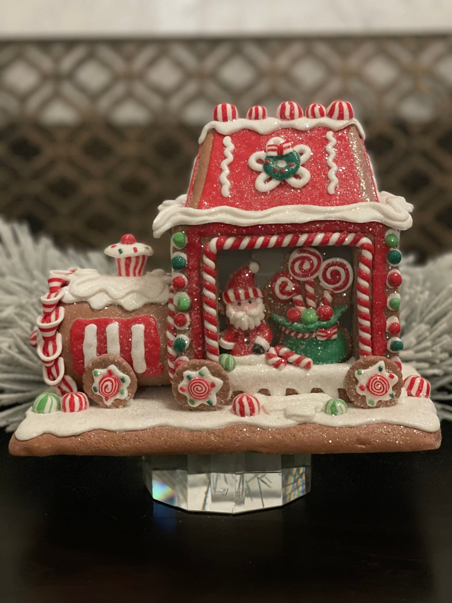 10.5"Gingerbread train.