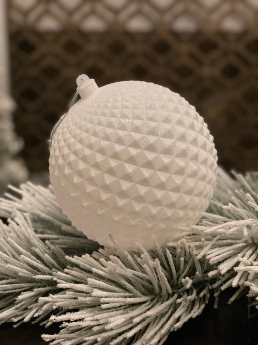 170 mm Ball durian glitter white