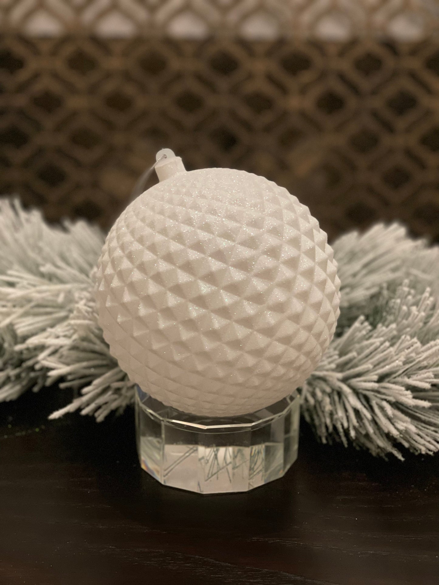 170 mm Ball durian glitter white