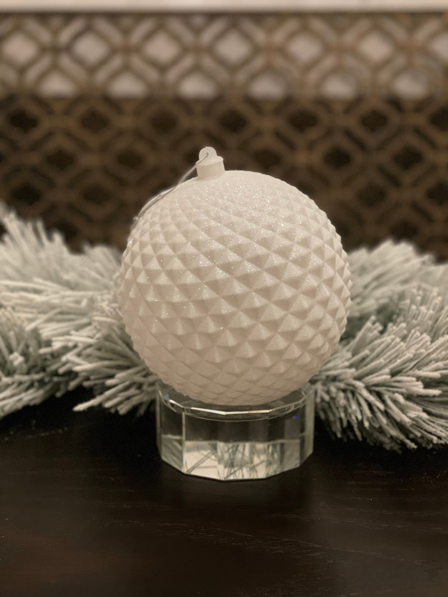 170 mm Ball durian glitter white