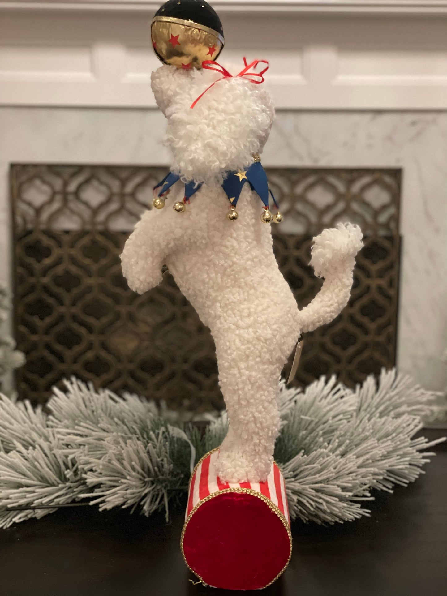 26" dog tabletop. Circus. Christmas. Party animal.